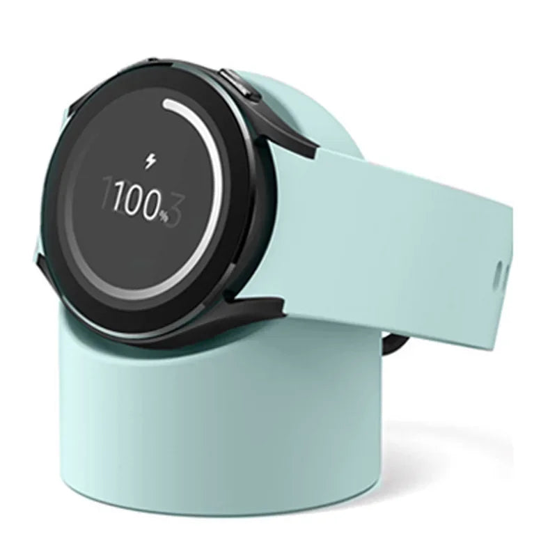 Compatible with For Samsung Galaxy Watch 7 4 3 6 5 Charger Stand 40 44 46mmGalaxy Watch3 4 6 5 Pro 7 Charger silicone Stand 45mm