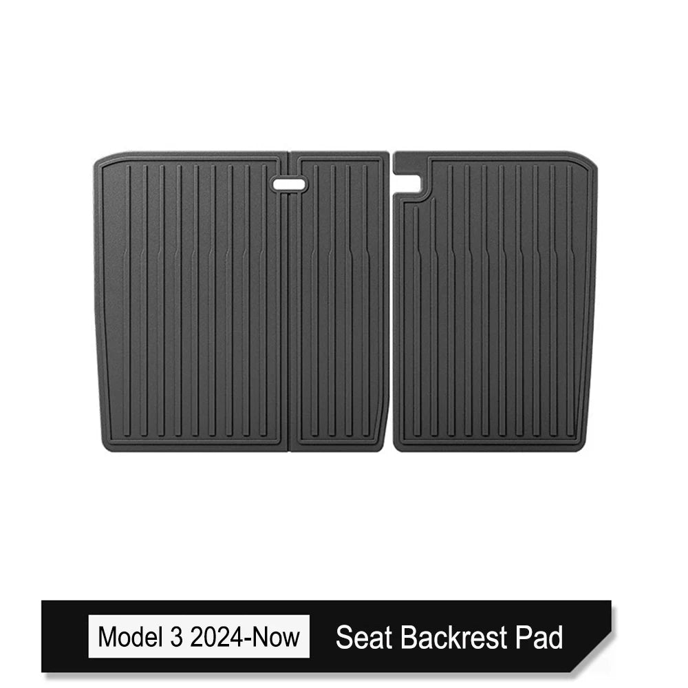 For Tesla Model 3 2026 2025 2024 Front Rear Trunk Mat Back Seat Backrest Protective Pads Cargo Liner Anti Dirty Mat Accessories