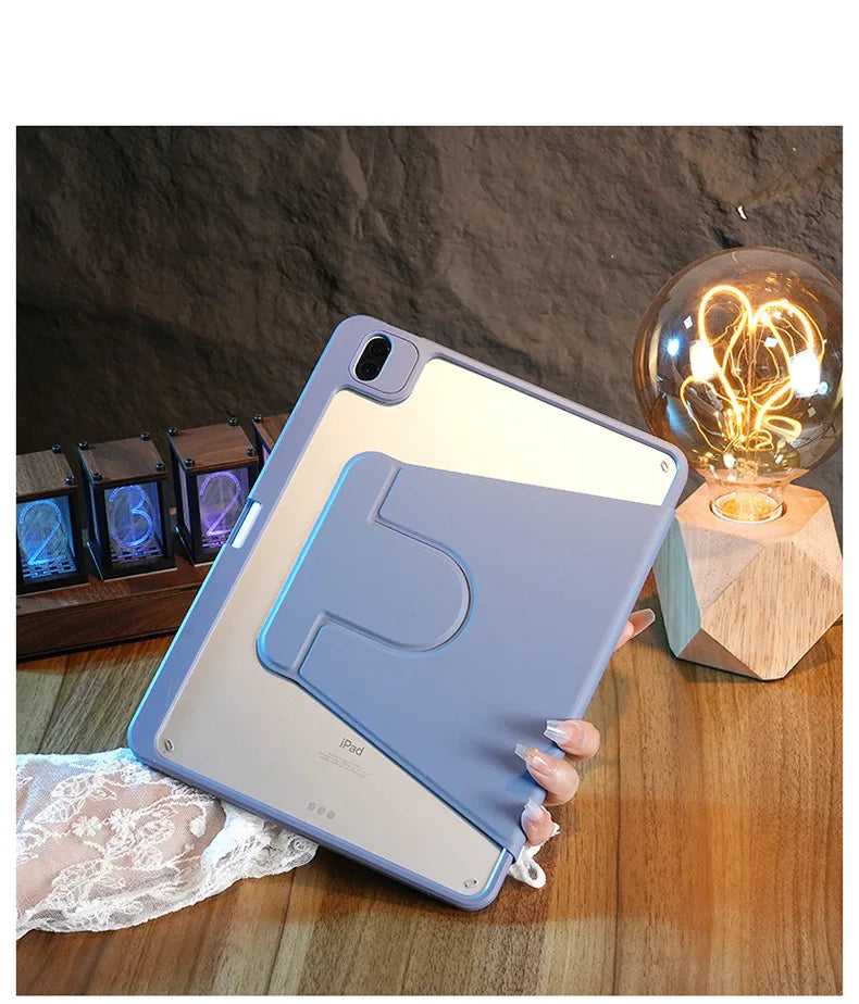 For iPad 11th 11 A16 Magnetic Case iPad 7th 8th 9th 10.2 Gen Funda ipad Air 11 M4 4th 5th 10th 10.9 2 9.7 Pro11 Rotation Cover
