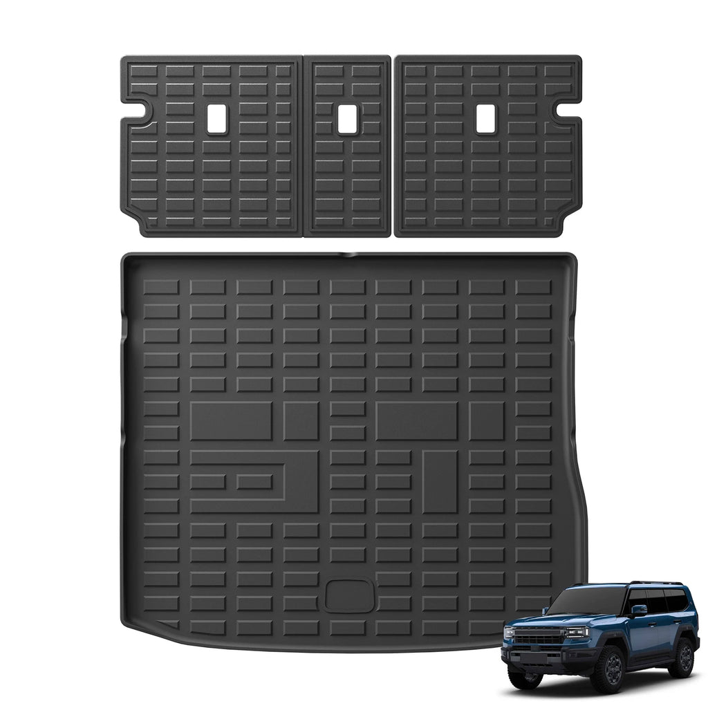 Smabee Left Drive for Jetour G700 2025‑2026 5‑Seat Car Floor Mats Cargo Liner Trunk Pad TPE 3D Foot Mat Accessories Black