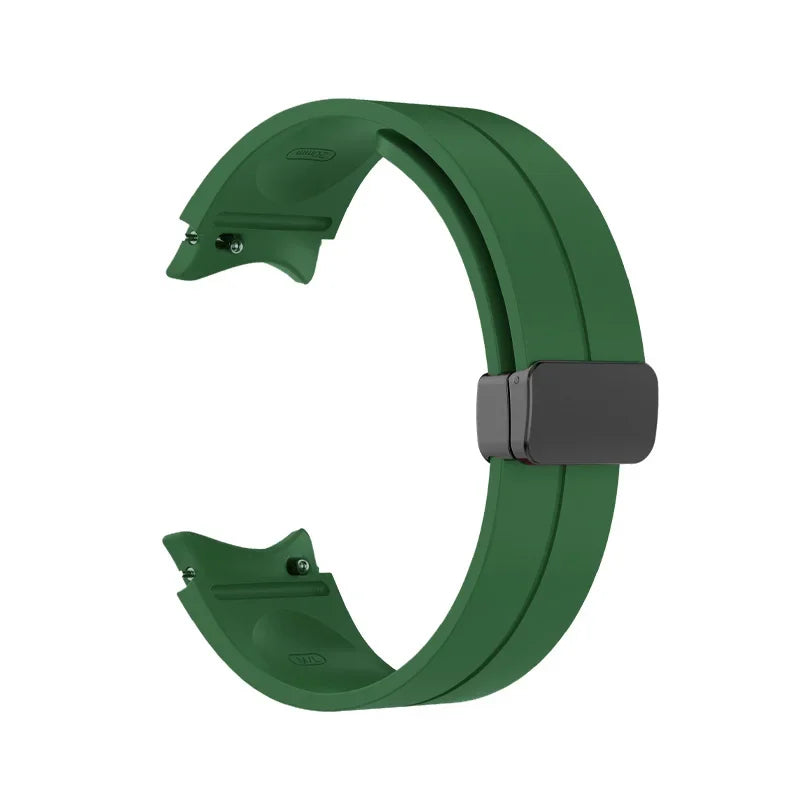 Original Silicone Band for Samsung Watch 7 6 5 4 Classic Strap 47mm 43mm 44mm 40mm Magnetic Buckle For Galaxy Watch 5 Pro 45mm