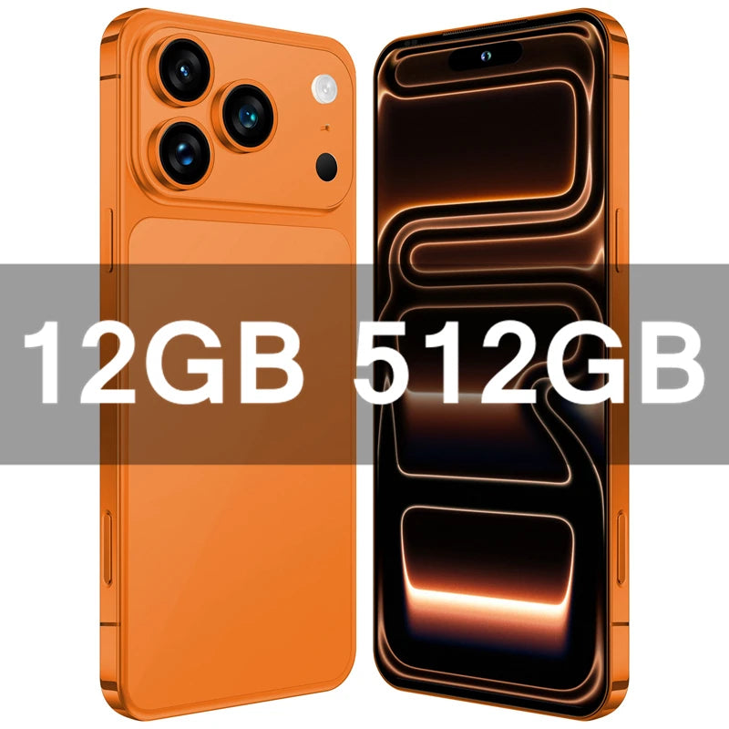2026 HOT i17 ProMax NEW intelligent 5G standby original dual card dual battery 14 system global Android version 8000mAh JJ6