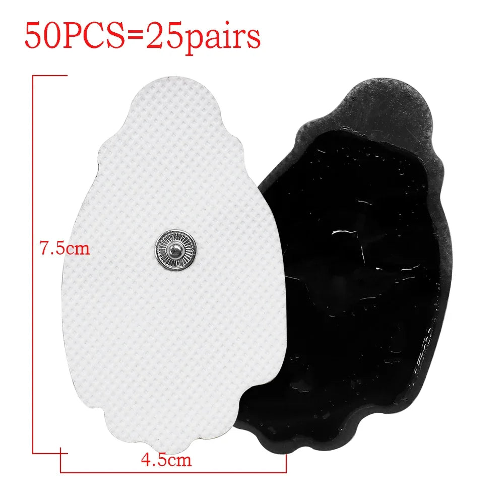 100/50PCS Electrode Pads Gel Patch For TENS Acupuncture Electrodes Pulse Digital Massager EMS Nerve Muscle Stimulator Stickers