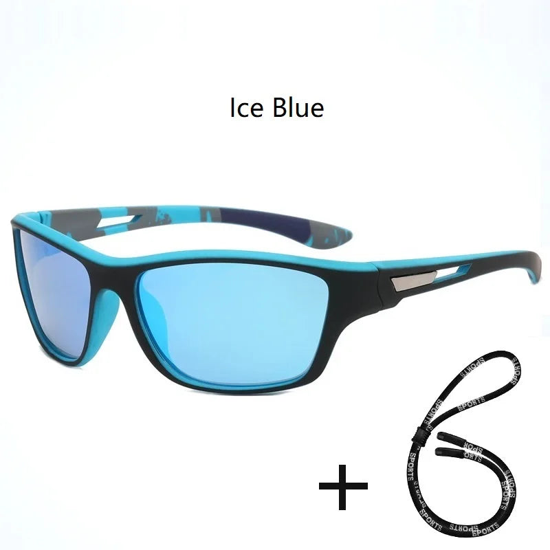 Fashion Sports Sunglasses With Chain Men Women Brand Designer Retro Sun Glasses Cycling Climbing Fishing Eyewear