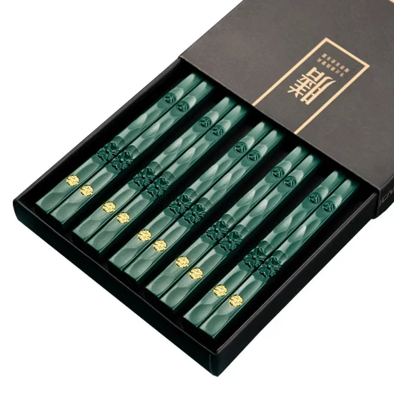 5Pairs High Quality Japanese Non-Slip Chopsticks Korean Home Hotel Restaurant Portable Healthy Food Stick For Sushi Chopsticks
