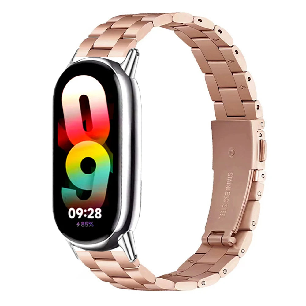 Stainless Steel Bracelet for Xiaomi mi band 10/9/8 Strap Replacement Correa for Miband 9 Bands for Xiaomi8 Watchbands Accesorios