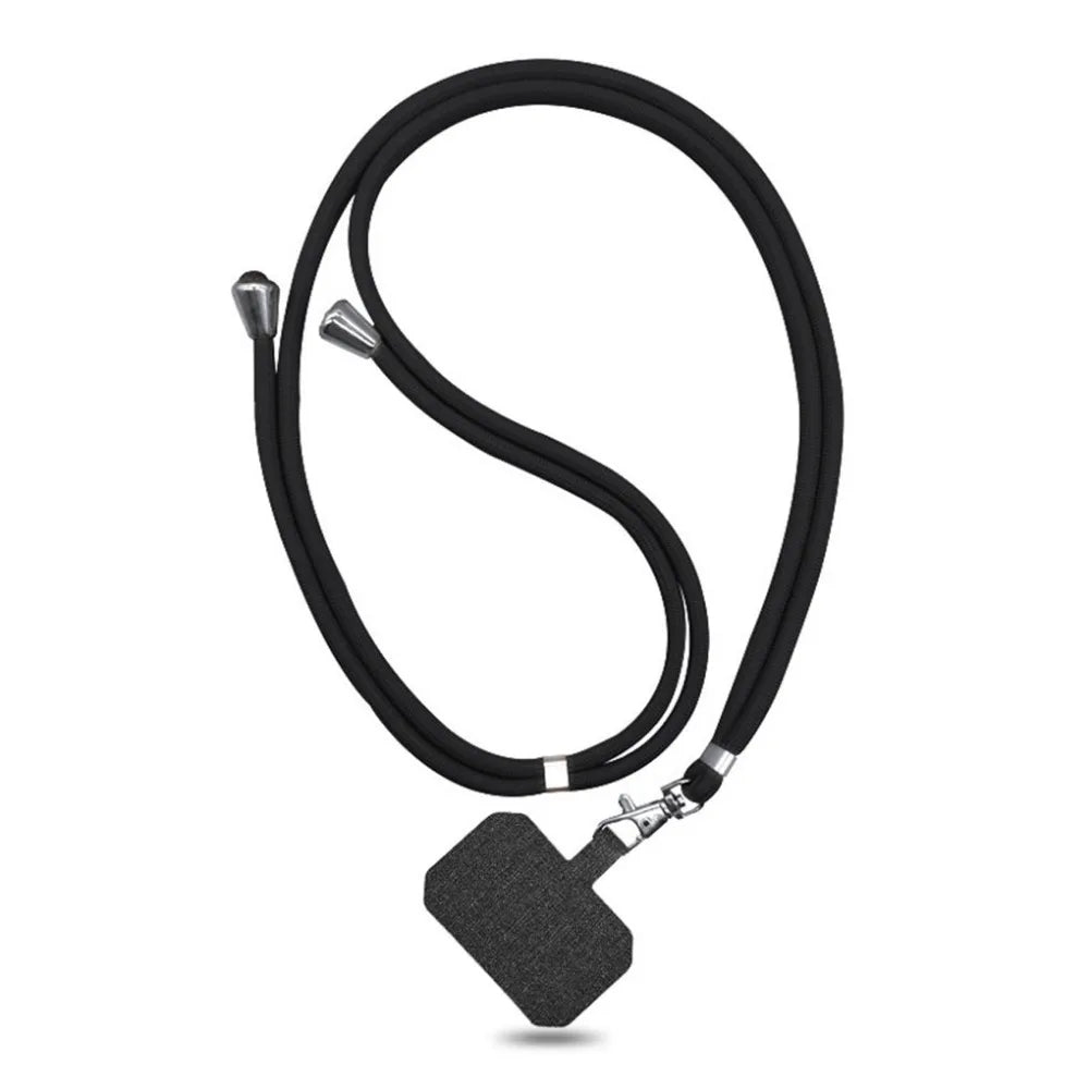 1.5mm Colorful Phone Lanyard with Patch Adjustable Mobile Phone Hanging Rope Neck Straps Anti-lost Lanyards