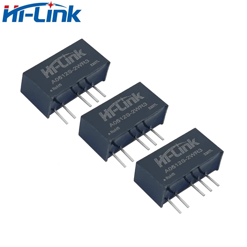 2pcs Free Shipping A0505S-2WR3 5V to ±3.3V ±5V ±9V ±12V ±15V 2W Dual Output Isolated Power Supply Module Power Converter Hi-Link
