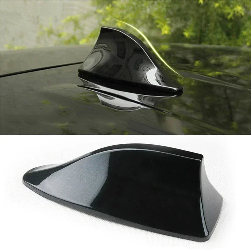 Universal Car Roof Shark Fin Decorative Aerial Antenna Cover Sticker Base Roof Carbon Fiber for BMW Honda Toyota Mazda Hyundai