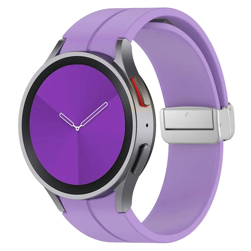 Original Silicone Band for Samsung Watch 7 6 5 4 Classic Strap 47mm 43mm 44mm 40mm Magnetic Buckle For Galaxy Watch 5 Pro 45mm
