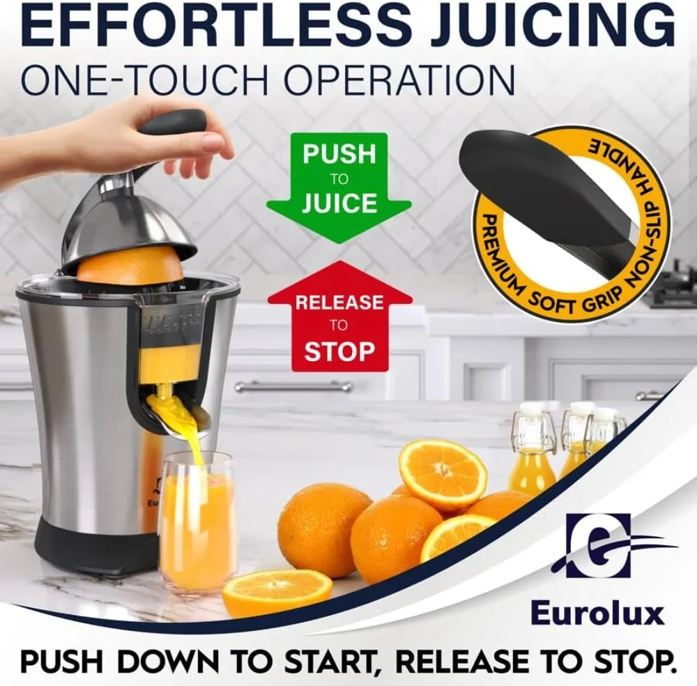 Premium Electric Citrus Juicer | Powerful Motor, Auto Shutoff, Dishwasher-Safe Parts, Pulp Control