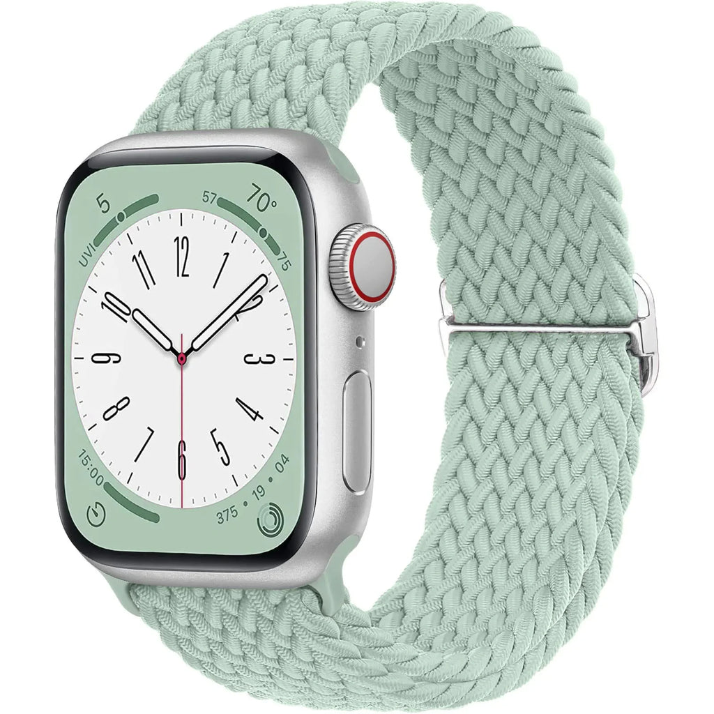 Braided Loop Strap For Apple Watch Ultra Band 49mm 44 45mm 42mm 41mm Nylon Elastic Belt Bracelet iWatch Series 9 8 7 6 5 4 SE 3