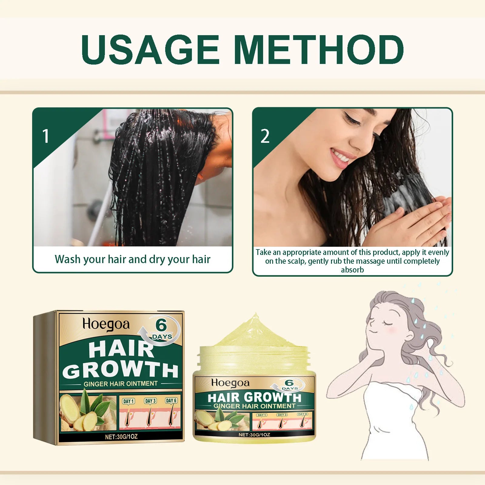Hair Growth Cream Prevent Loss Baldness Treatment Improves Dryness Reduce Damaged Deeply Moisturizing Repairing Curls Hair Mask