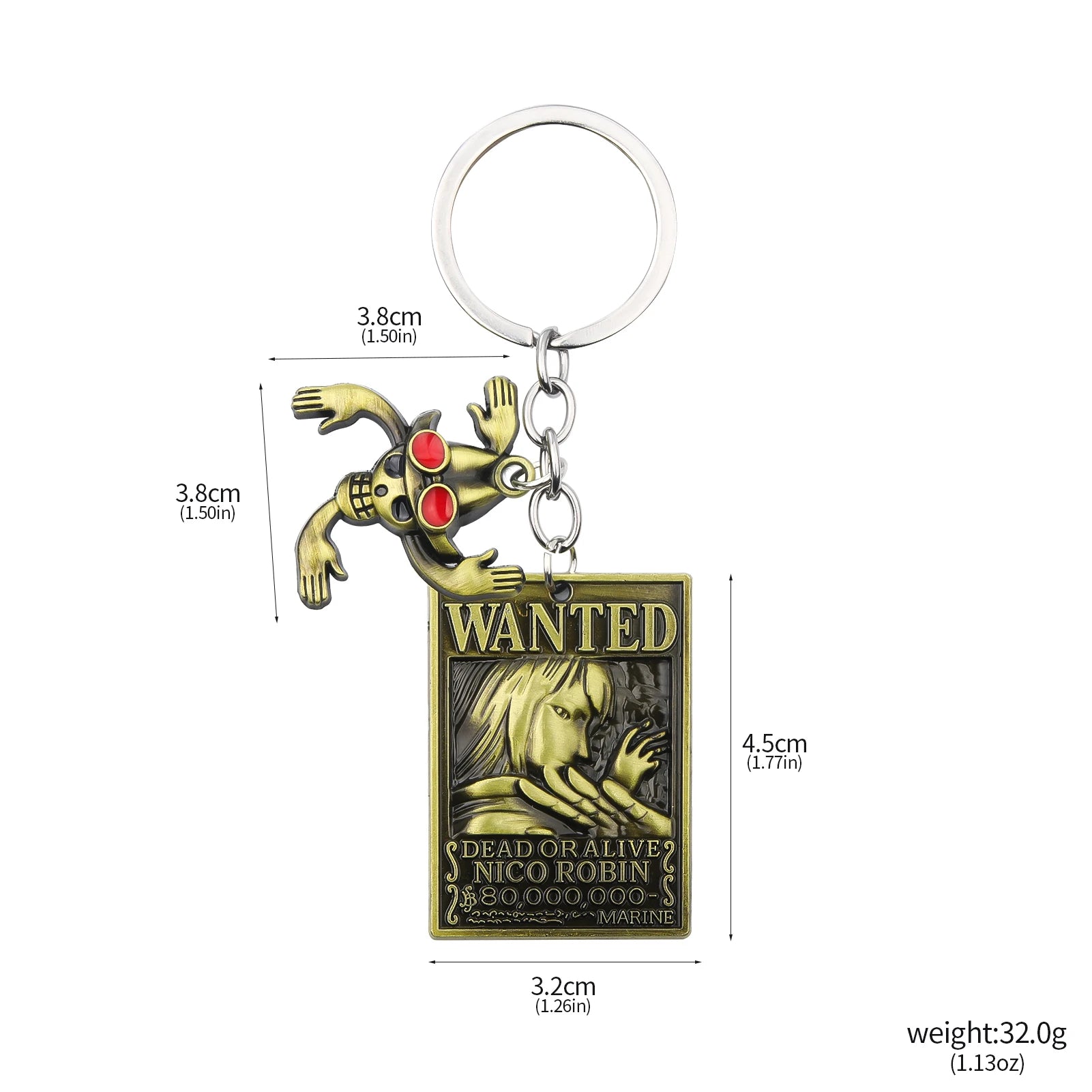 One Piece Luffy Straw Hat Keychain Rotatable Zoro Skull Metal Pendant Role-Playing Decorative Accessories Fan Jewelry Gift
