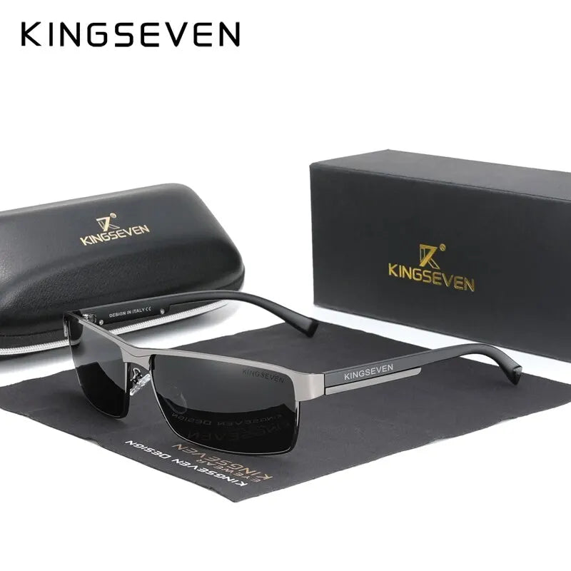 KINGSEVEN Men Polarized Sunglasses Design Women Sun Glasses UV400 Anti-glare Driving Square Eyeglasses