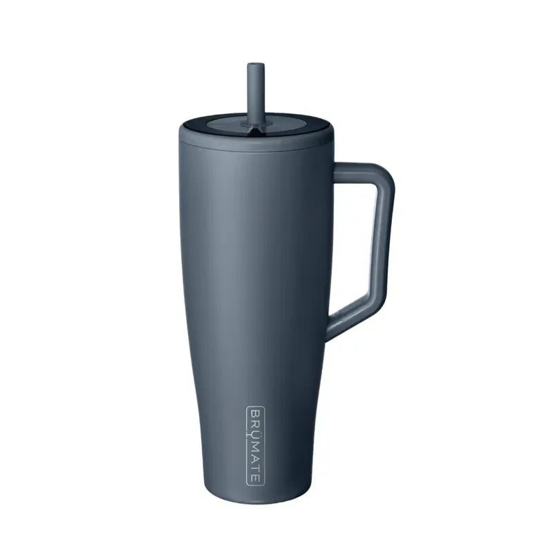 BrüMate Era 40 oz Tumbler with Handle and Straw | 100% Leakproof Insulated Water Bottle Tumbler with Lid and Flexible SoftSip Straw | Made of Stainless Steel | Cup Holder Friendly