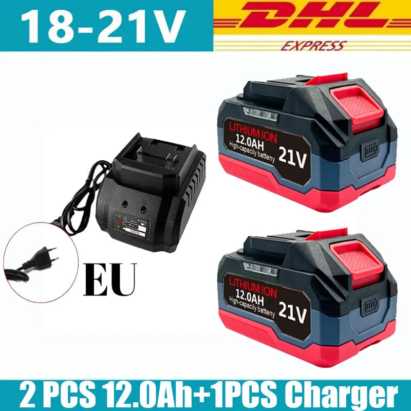 18V 21V 6.0 9.0 12.0Ah Rechargeable Lithium Battery For Makita 18v Power Tools Cordless Wrench Saw Drill Grinder Screwdriver .