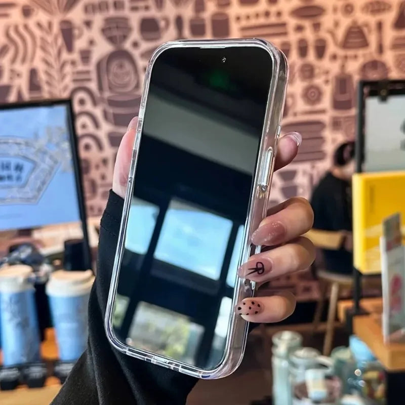 Luxury Clear Hard Acrylic Phone Case For iPhone 17 16 15 14 13 12 11 Pro Max XS XR X Plus Soft Shockproof Bumper Cover