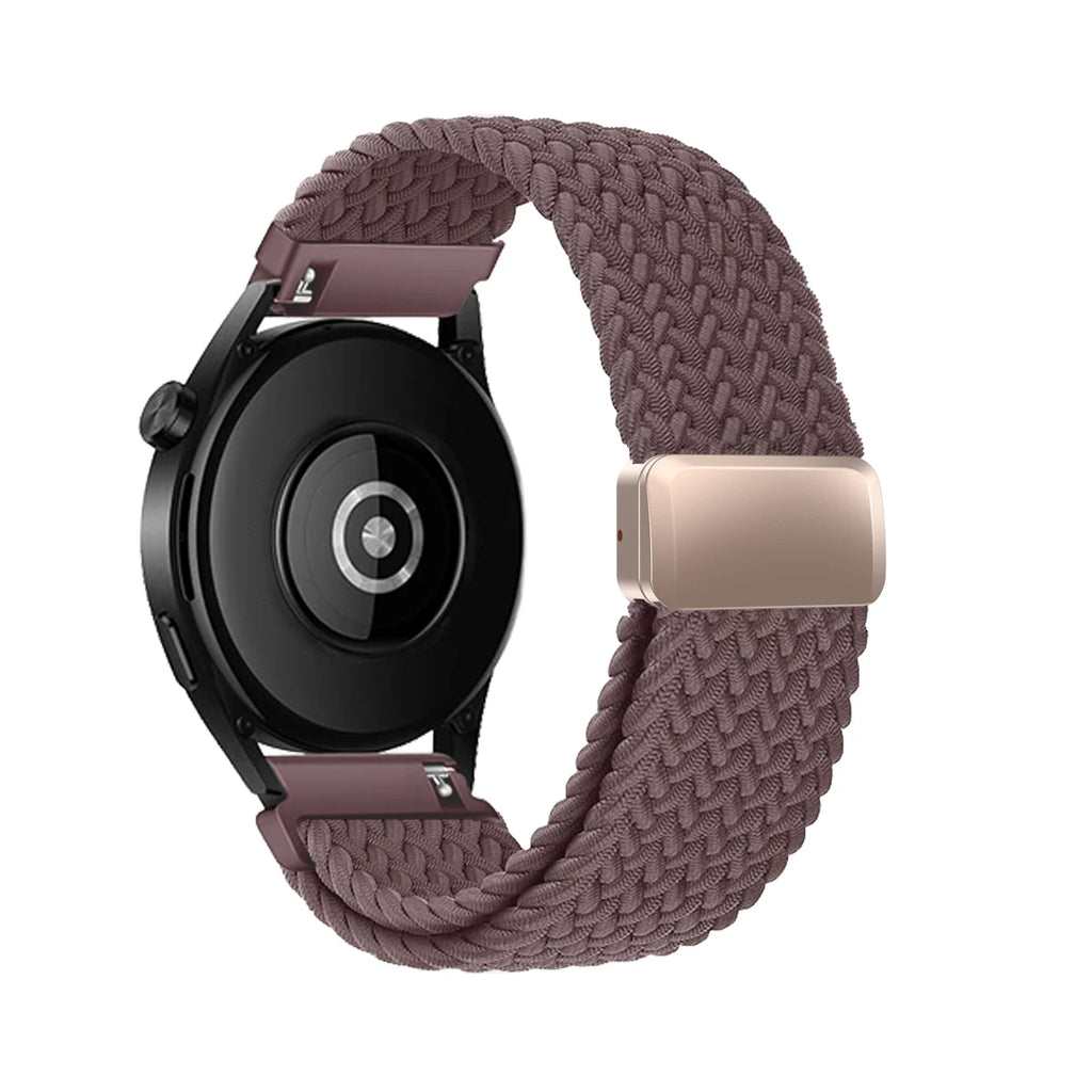 18/20/22 Braided Loop for Garmin Venu/3/3s/Forerunner 265S/265/645 Band Elastic Wristband Magnetic Buckle for Garmin VivoMove3