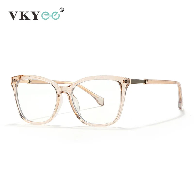 VICKY New Simple Cat's Eye Personalized Design Fashion Anti-Blue Light Reading Glasses Customizable Prescription 27007