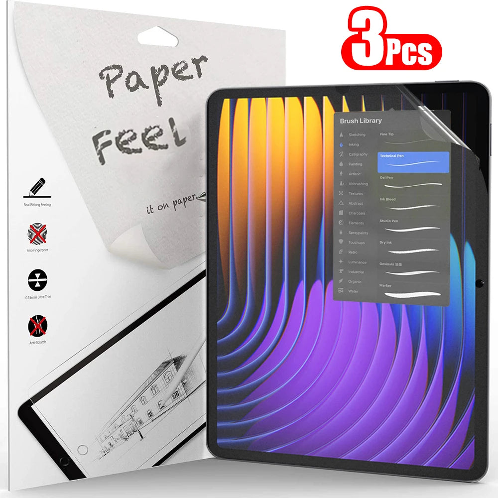 3Pcs Paper Feel Like Screen Protector for Xiaomi Pad 7 Pro 11.2 Xiaomi Pad 6 6s Pro 12.4 Film No Glass