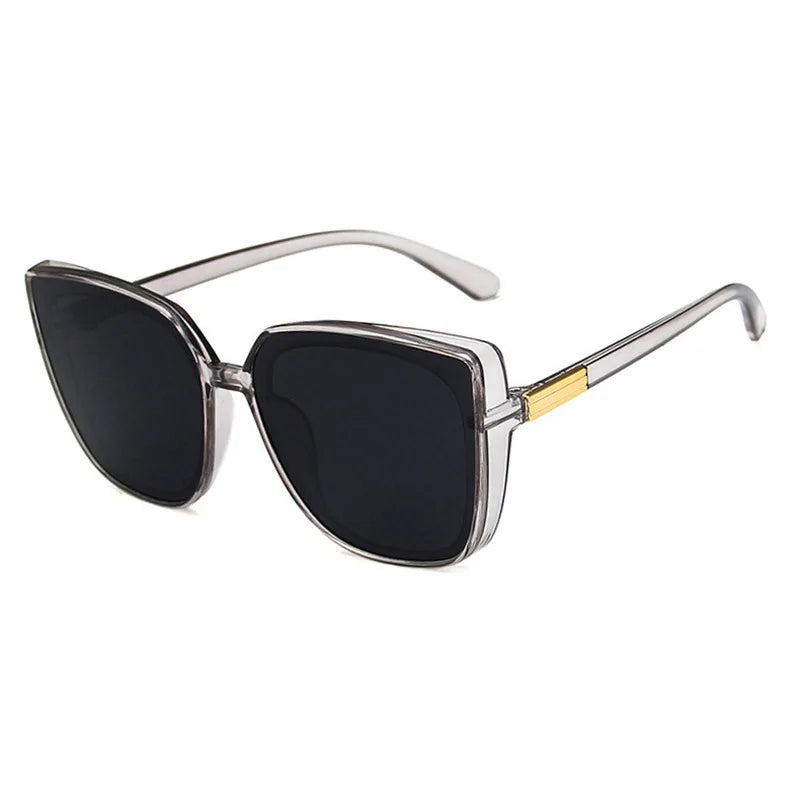 Square-framed Big Face European And American Trend Sunglasses Female Retro New Net Red With The Same Glasses Sunglasses 1180