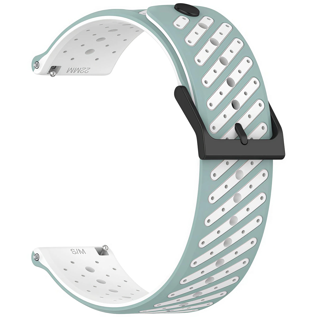 Durable Textured Silicone Strap with Ventilation Holes for Xiaomi 22MM Watches