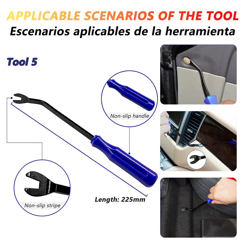 Car Hand Tool Set Car Disassembly Tool Kit Stereo Repair DVD Repair Tool Dashboard Removal Tool Interior Plastic Trim Panel