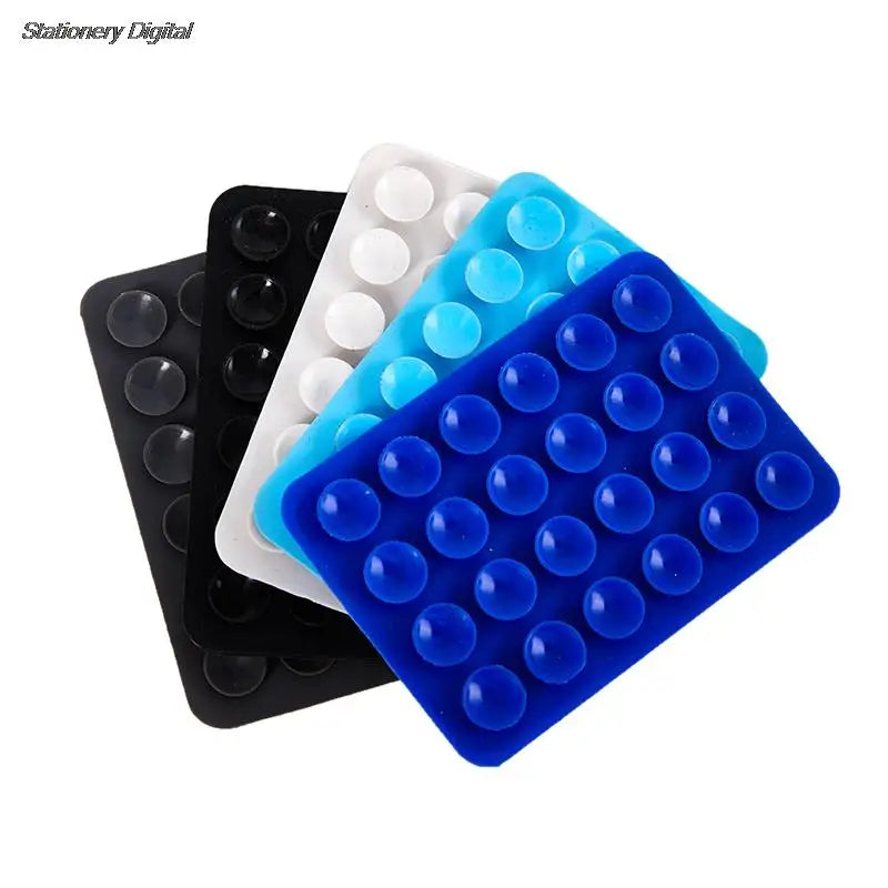 Single Side Silicone Suction Pad For Phone Sticky Gel Mat Anti-Slip Gripper Pad Universal Fixate Adhesive Reusable Holder