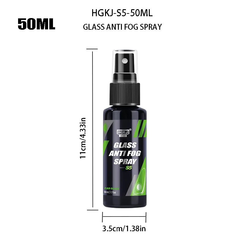 Car Window Anti Fog Spray Liquid Paint Care  Polishe Rainproof Anti-Fog Agent Water Car Care Windshield Glass Auto Accessory