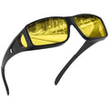 CRIXALIS Polarized Night Vision Sunglasses Car Night Driving Glasses Driver Goggles Unisex Sun Glasses UV400 Eyewear Gift