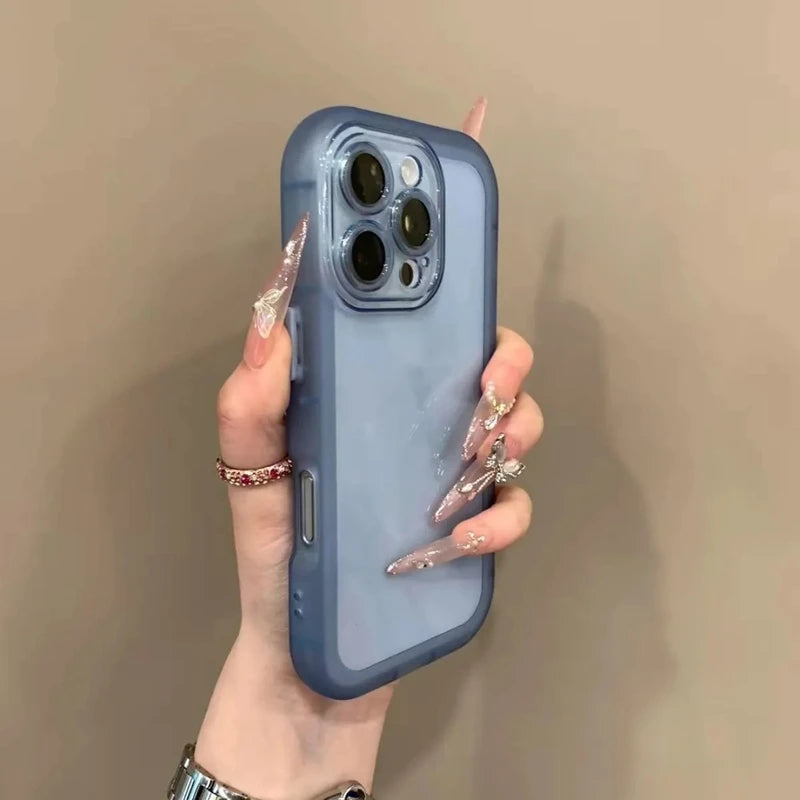 Soft Silicone Transparent Shockproof Phone Cases For iPhone 11 12 13 14 15 16 17 18 Pro Max Plus AIr Clear Bumper Cases Cover