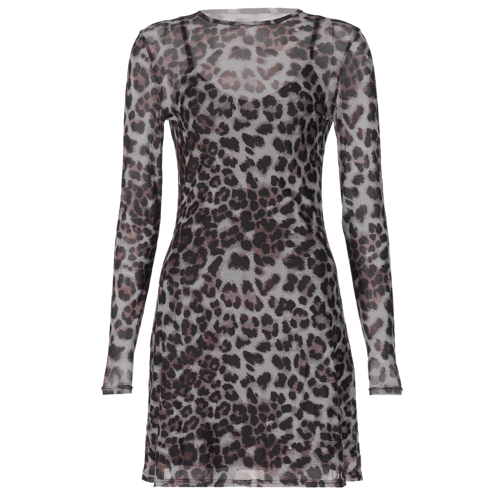 2024 Fashion Leopard Print Slips V Neck Patchwork Sexy Bodycon Maxi Dress Fall Women Casual Y2K Outfits Vacation Club