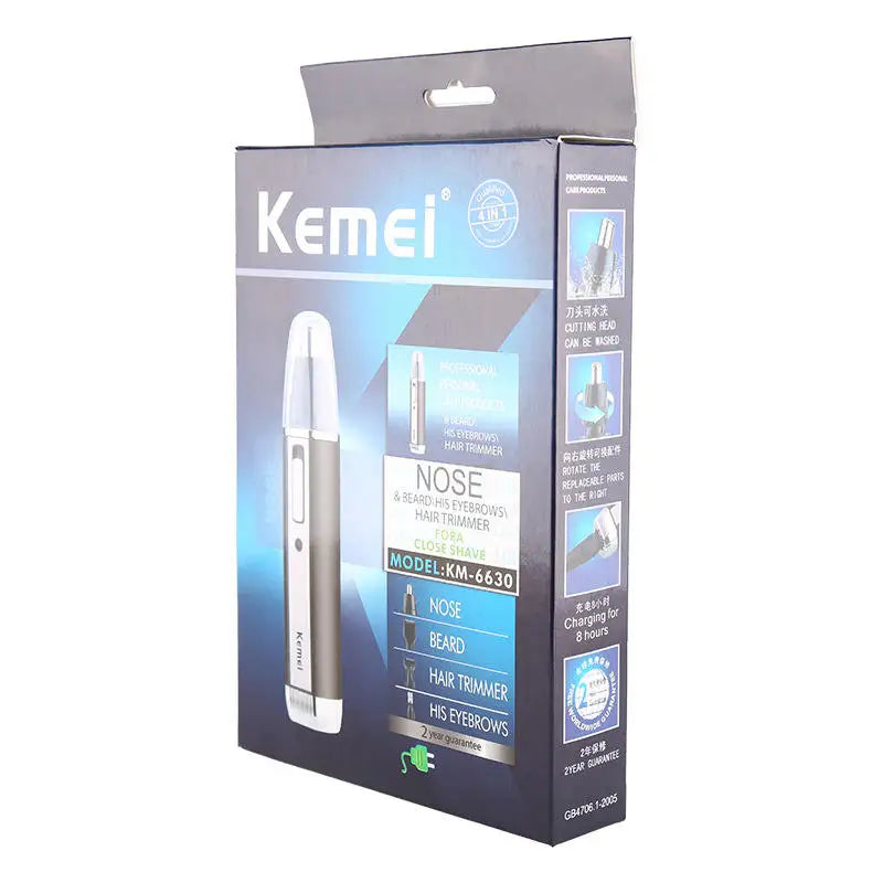 Kemei Rechargeable Electric all in One Hair Trimmer for Men Grooming Kit Beard Trimer Facial Eyebrow Trimmer Nose Ear Shaver