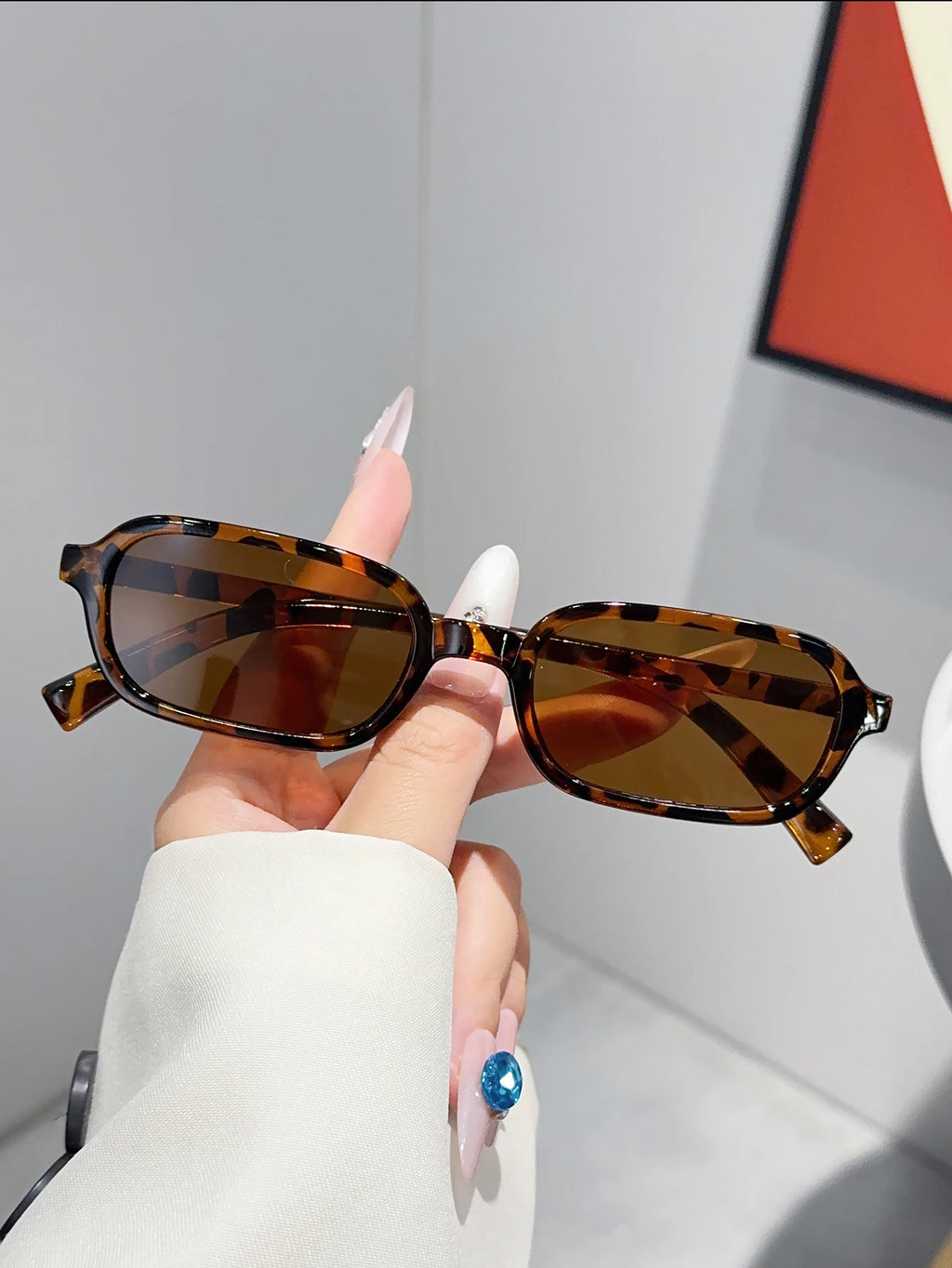 1PC/4Pcs Fashionable Mixed Glasses Set, Oval Glasses, Chic Black, Tortoise Shell Glasses, Suitable for Daily Wear