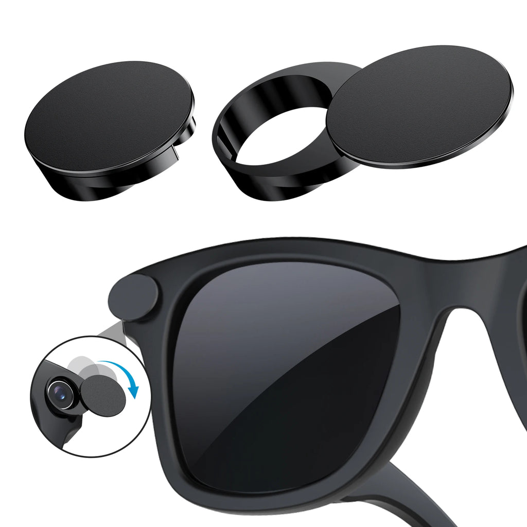 Rotating LED Light Cover Camera Lens Blocker for Smart AI Glasses,Privacy Slide Cap Cover, Safe Sunglasses Protector Accessory