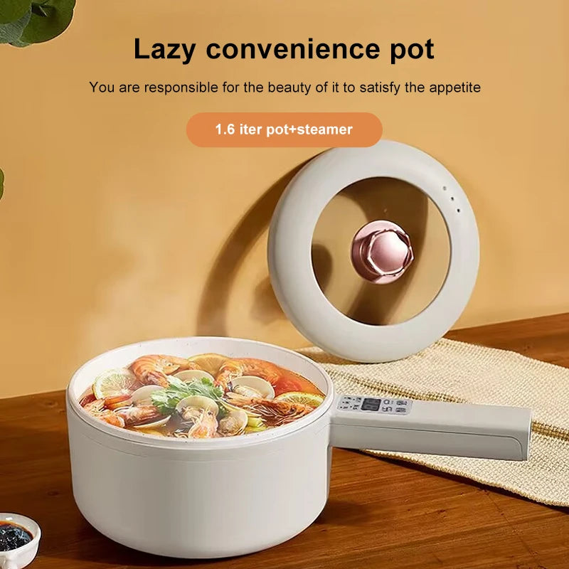 URINGO 1.6/2L Electric Hot Pot Five-speed Adjustable Multi-function Electric Cooker Non Stick Pan Frying Household Dormitory
