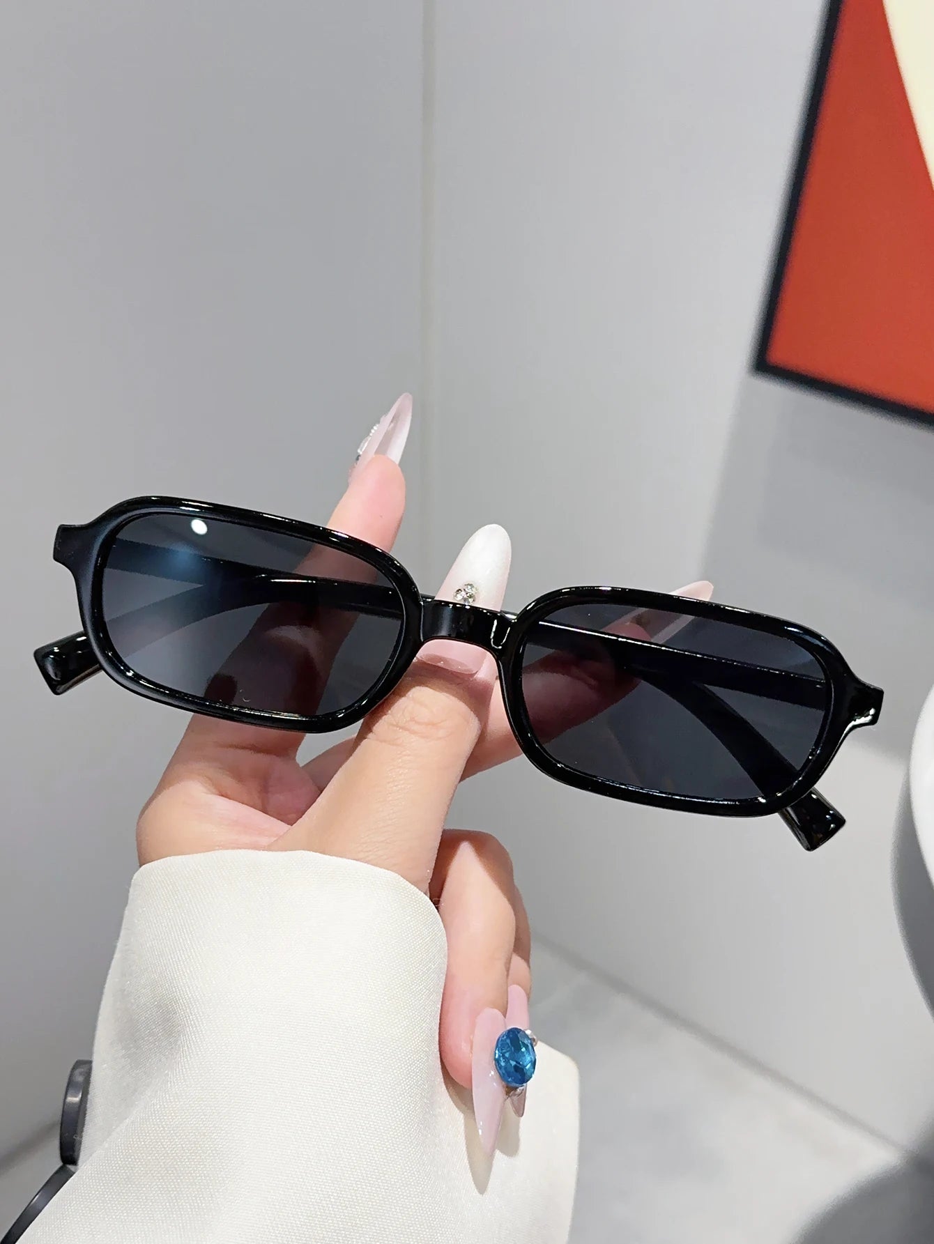 1PC/4Pcs Fashionable Mixed Glasses Set, Oval Glasses, Chic Black, Tortoise Shell Glasses, Suitable for Daily Wear