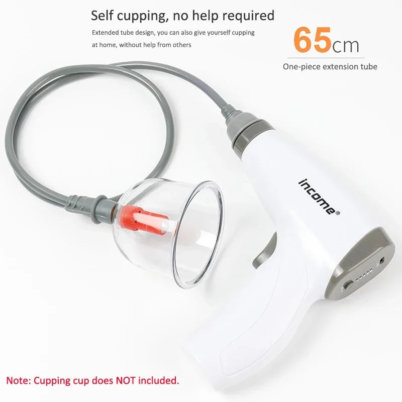 Vacuum Cupping Gun Electric Cupping Pump Body Massager USB Charging Negative Pressure Massage Tool for Scraping Gua Sha Suction