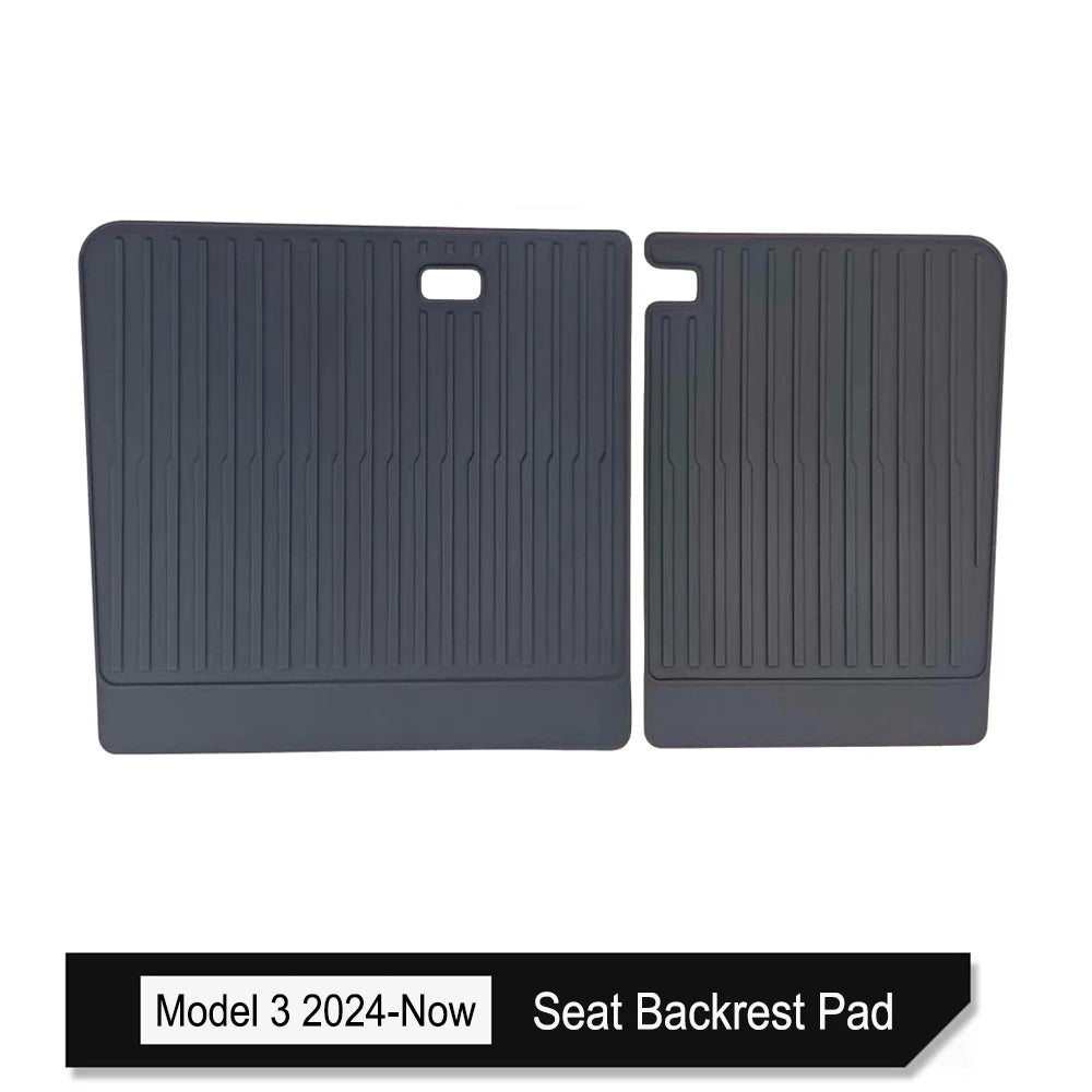 For Tesla Model 3 2026 2025 2024 Front Rear Trunk Mat Back Seat Backrest Protective Pads Cargo Liner Anti Dirty Mat Accessories
