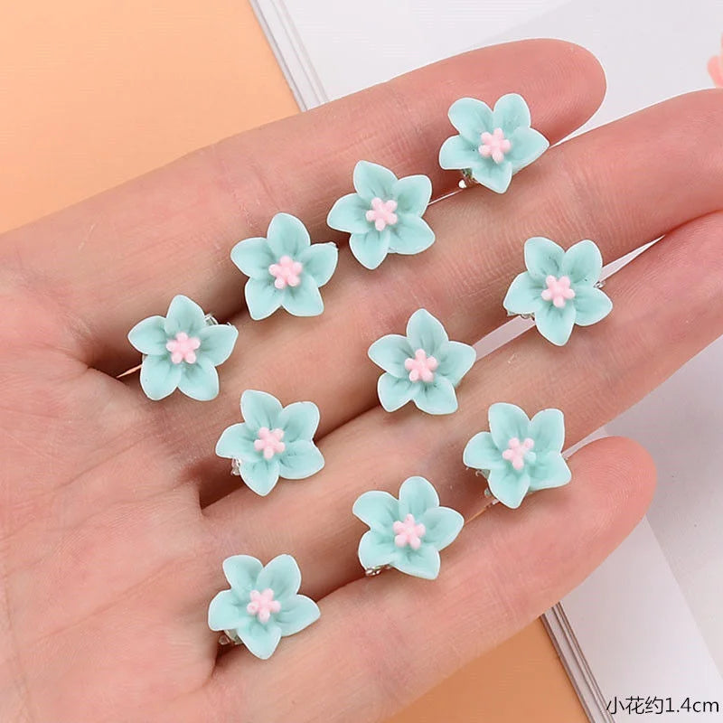 10PCS New Flower Princess Hair Buckle Hairpins Children Headwear Hairgrip Lovely Hair Clips Hair Accessories For Girls