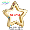 Juya Handmade Creative 18K Gold Plated Brass Screw Locks Carabiner Clasps Accessories For DIY Mesh Chains Pendant Jewelry Making