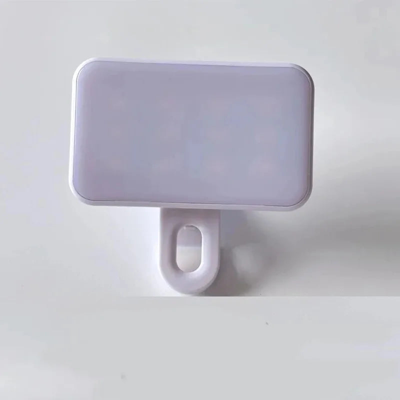 Portable Mini Selfie Fill Light Rechargeable 3 Modes Adjustable Brightness Clip On For Mobile Phone Computer Fill Light
