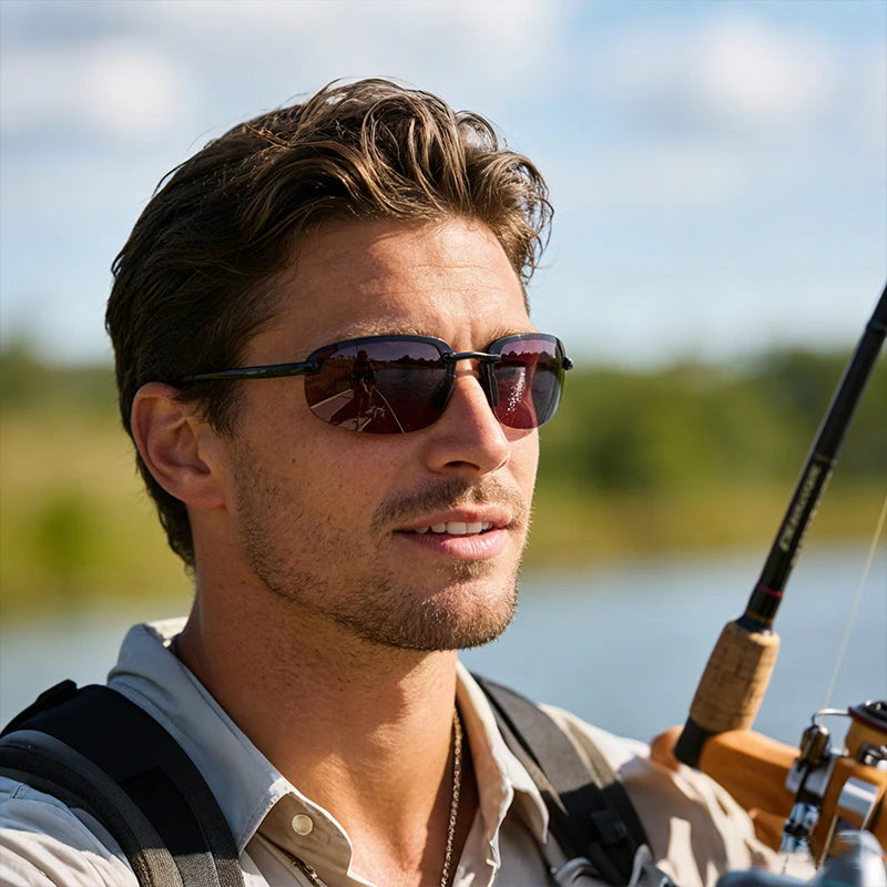 Polarized Sports Sunglasses TR90 Material Flexible & Durable - UV Protection for Driving Fishing Golf Cycling Unisex
