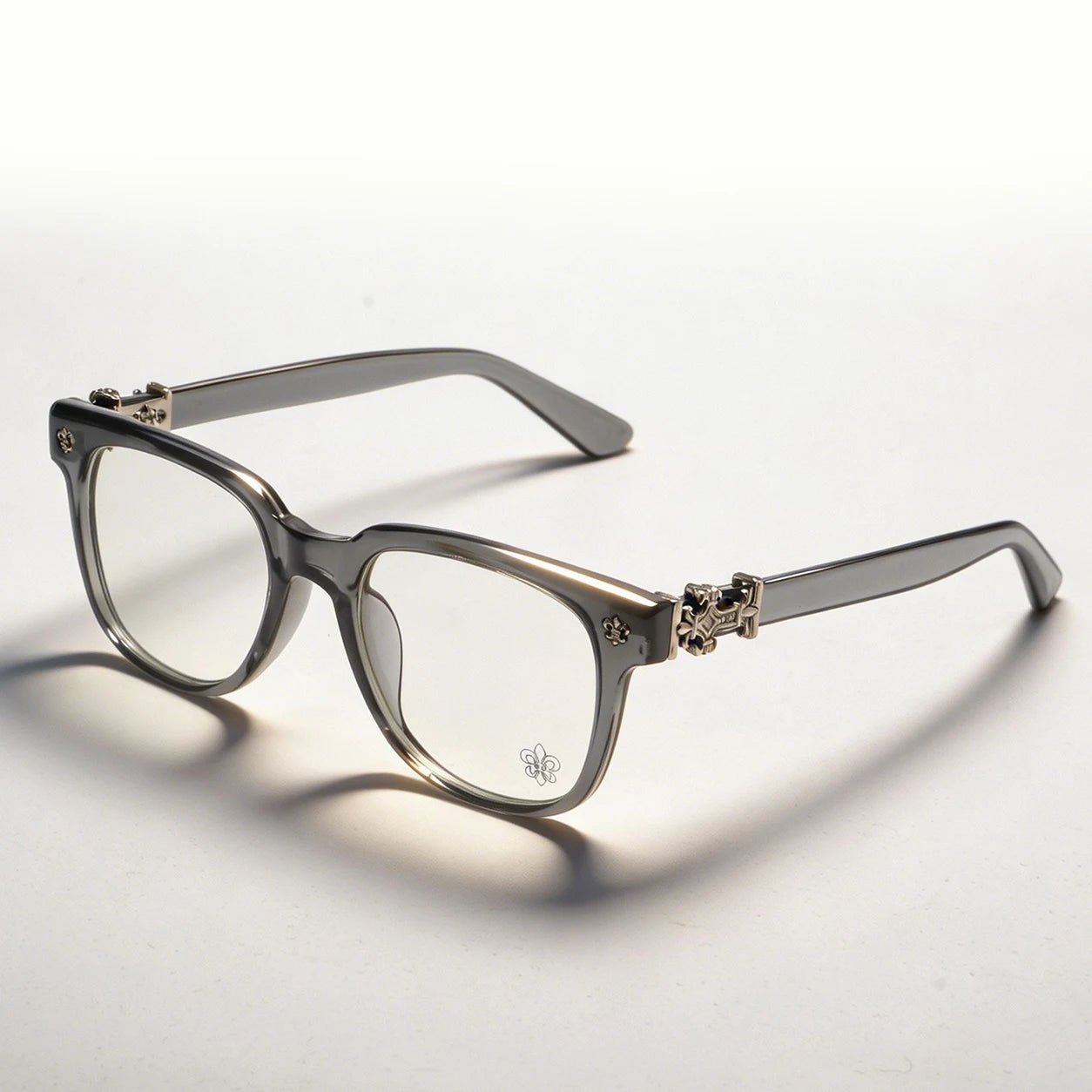 Unisex Square Anti Blue Light Glasses UV400 Gold Cross Hinge Black Clear Frame Computer Anti-Fatigue Eyeglasses