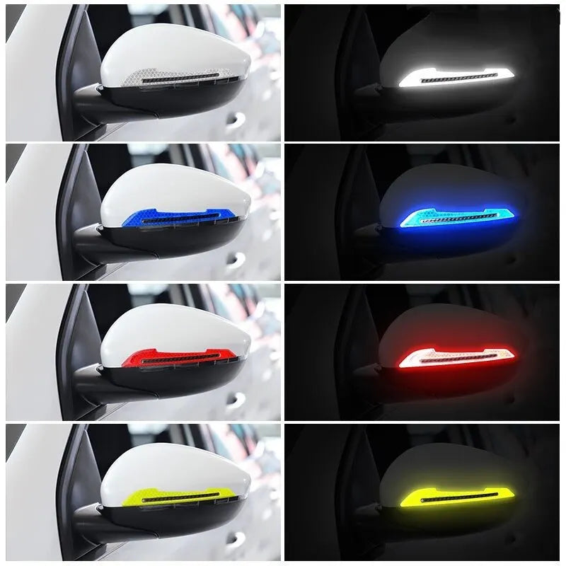 Clearance_Reflective Stickers Warning Strip Tape Traceless Protective Car Sticker Warn on Car Rearview Mirror Exterior Auto Acce