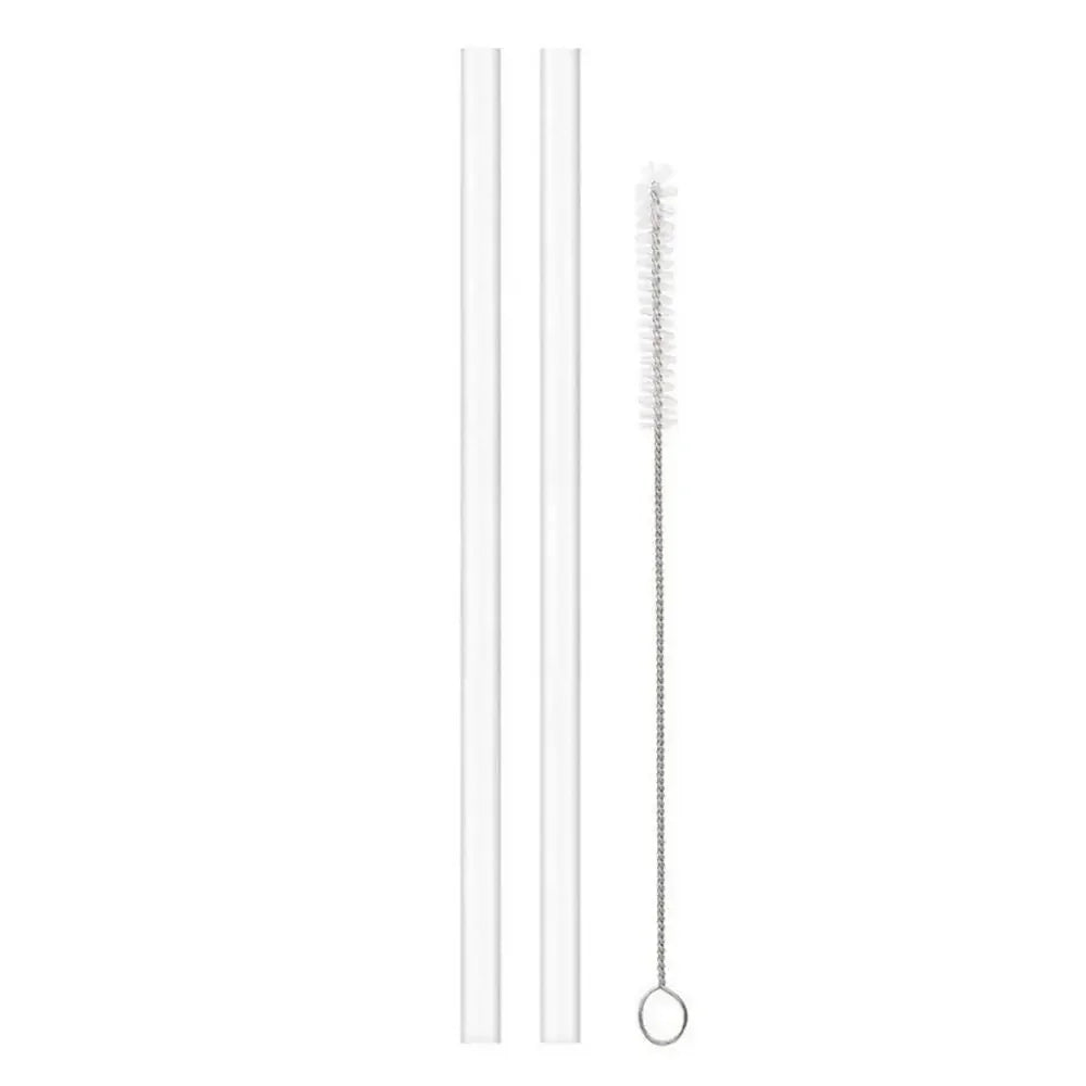New 9mm Straight Drinking Straws Vacuum Tumbler Themos Cup Bottle Replacement Straw with Brush Suitable for  18-40oz