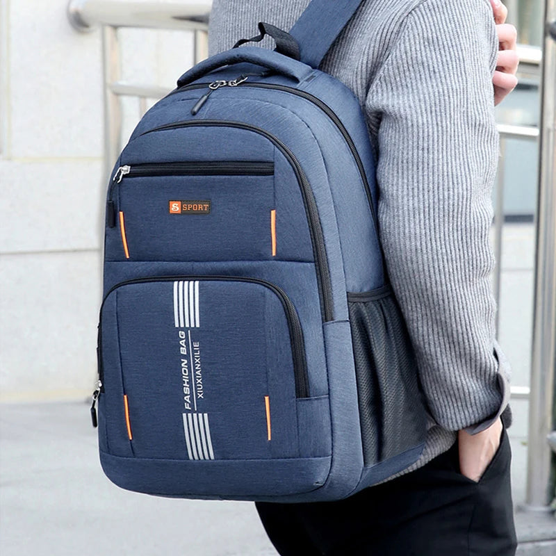Neutral Style Backpack for Men and Women, Suitable for Business Trips and Student Schoolbags, with Multiple Layers of Pockets
