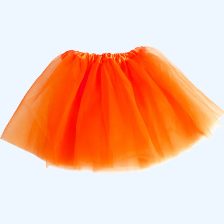 Girl Elastic Ballet Dancewear Tutus Mini Skirt For Birthday Party Dance 3 Layer Tulle Tutu Skirt for Kids Princess 2-8Y Girls