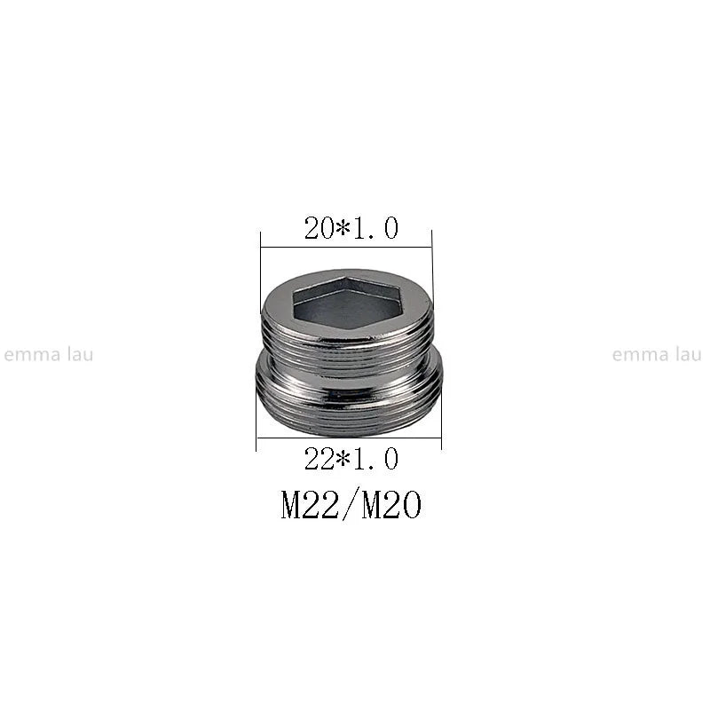 16 17 18 20 21 22 23 24 25 30mm Turn 22 Faucet Aerator Adapter Water Purifier Fittings Brass Kitchen Faucet Plumbing Accessories
